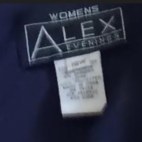 16W Women's Alex Evenings Purple Evening Gown - Picture 4 of 5